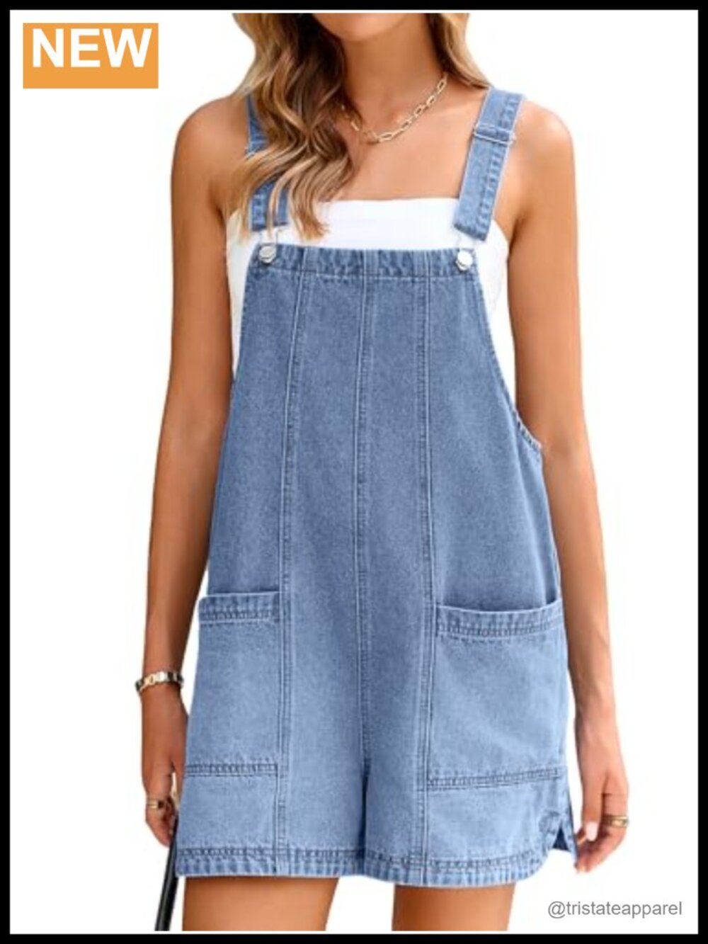 Womens Denim Overalls Romper Shorts Adjustable Straps Sleeveless